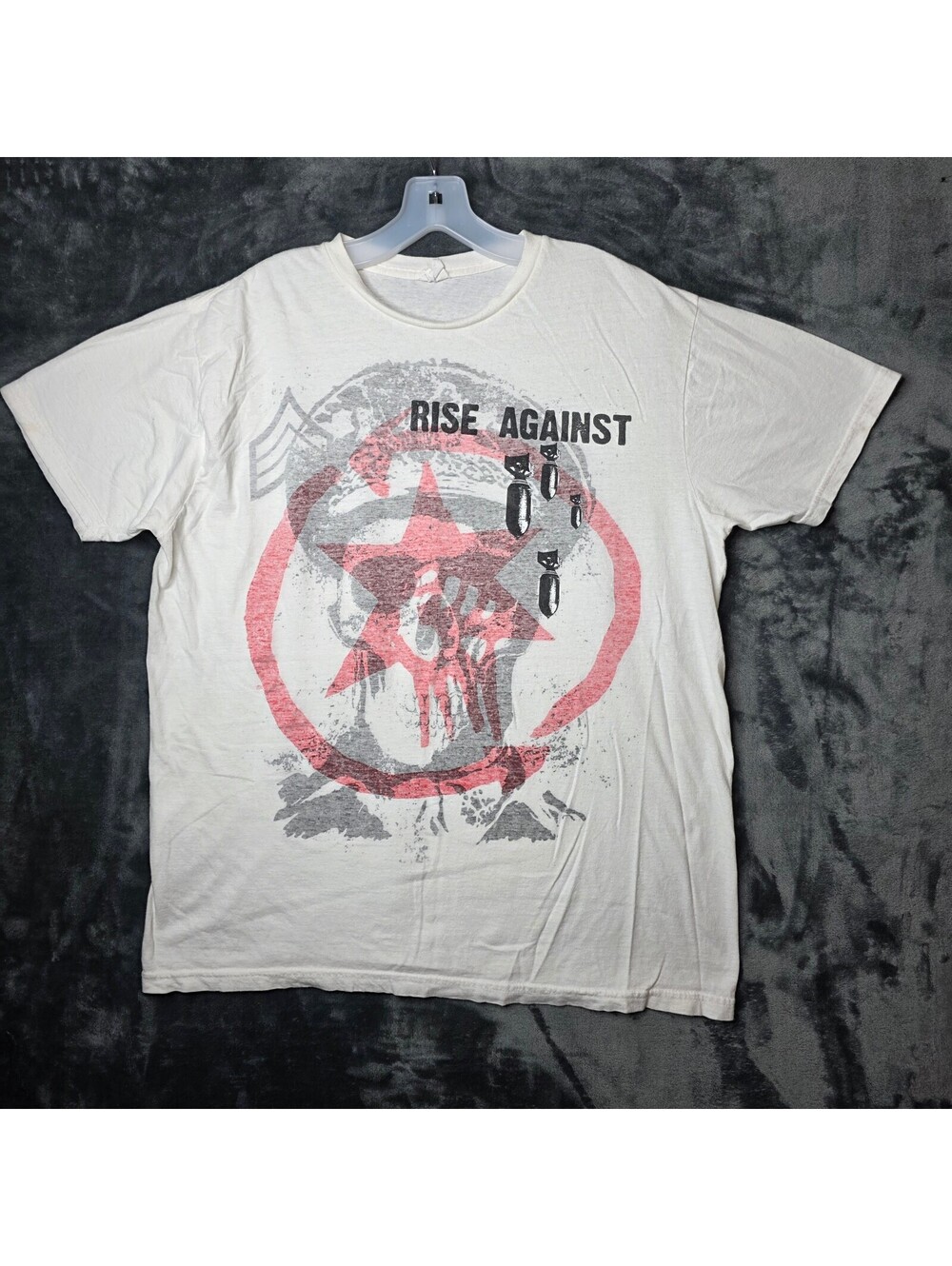 Vintage Y2K Rise Against Band Tee Bay Island Tag Mens XL Single Stitch